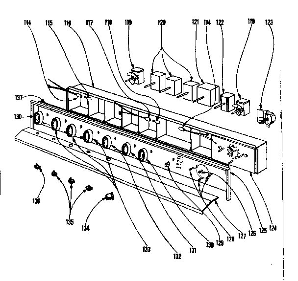 Kenmore 101906610 control panel diagram