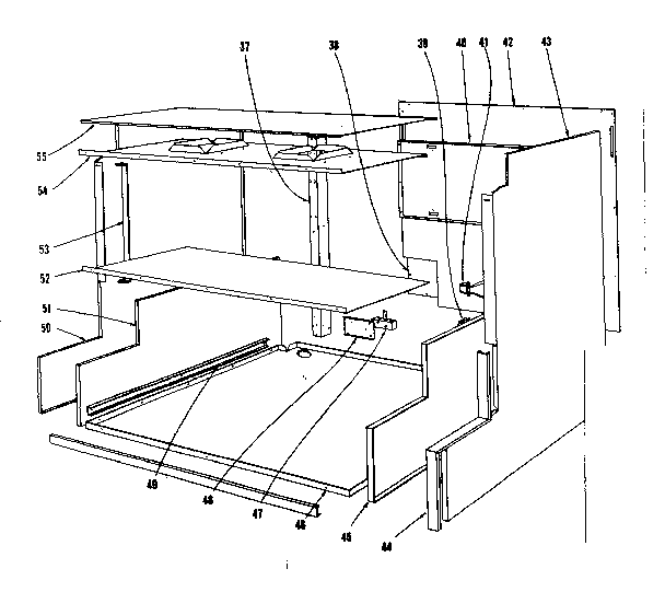 Kenmore 101906620 main structure diagram
