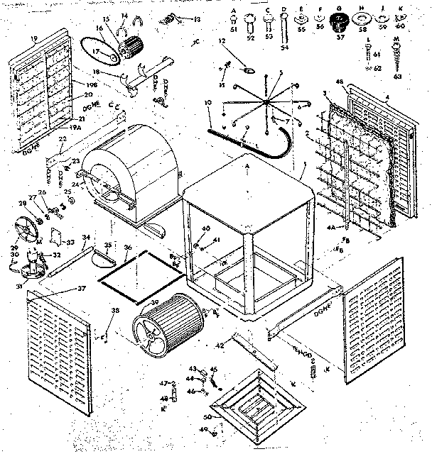 Kenmore 5656153 functional replacement parts diagram