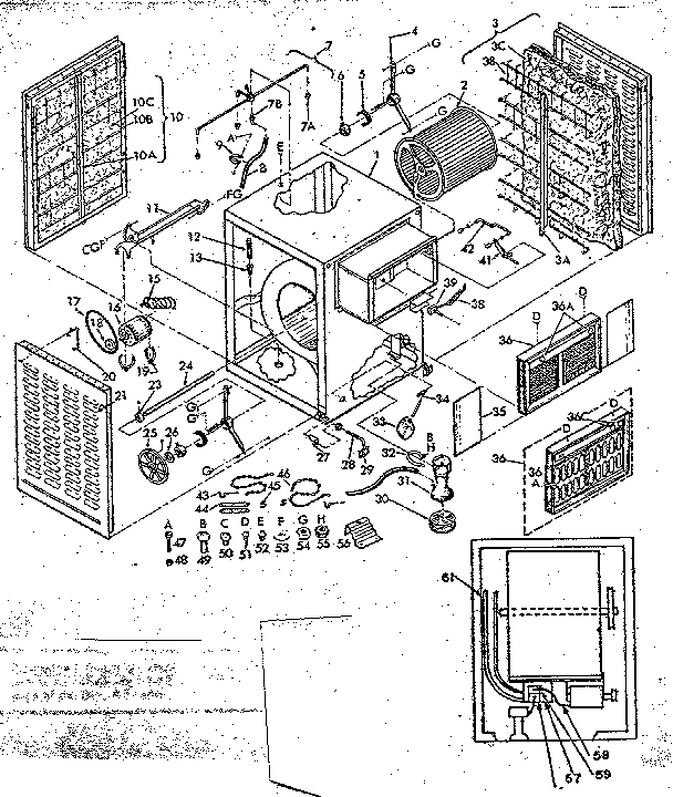 Kenmore 56561561 functional replacement parts diagram