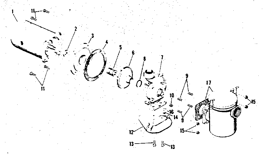 Sta-Rite H13D1 replacement parts diagram