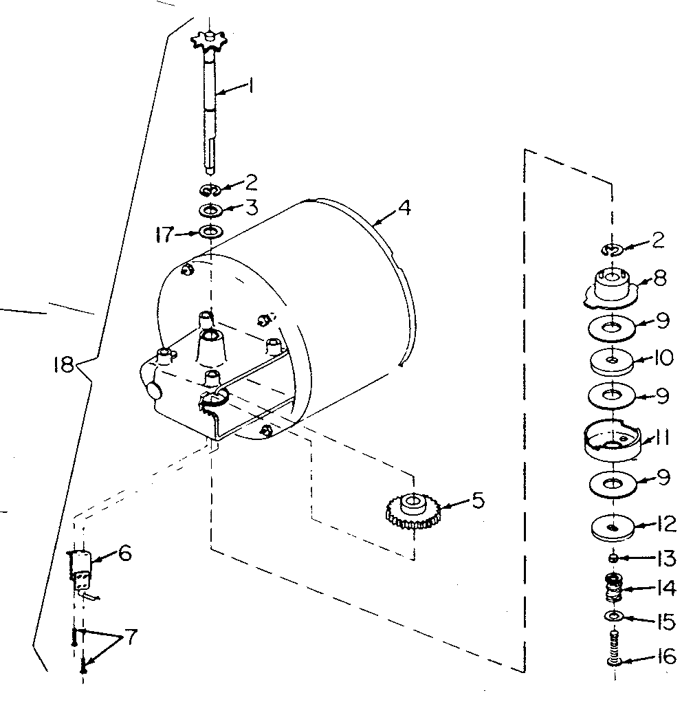 Craftsman 139655571 motor drive assembly diagram