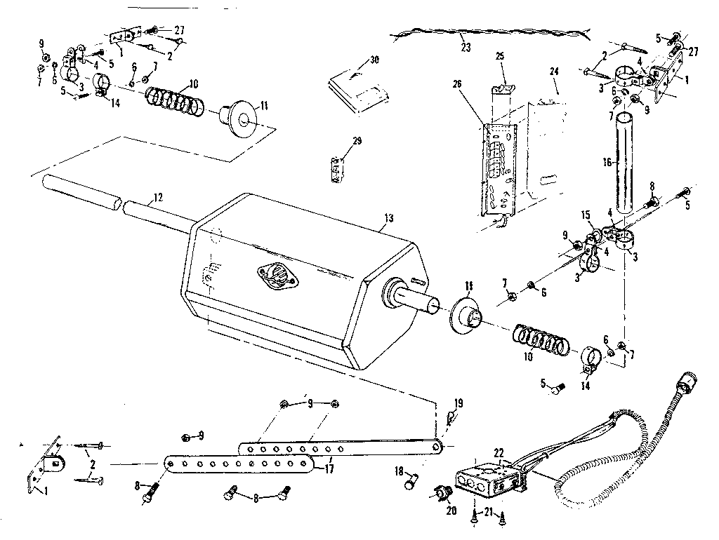 Craftsman 139658081 exterior view of operator diagram