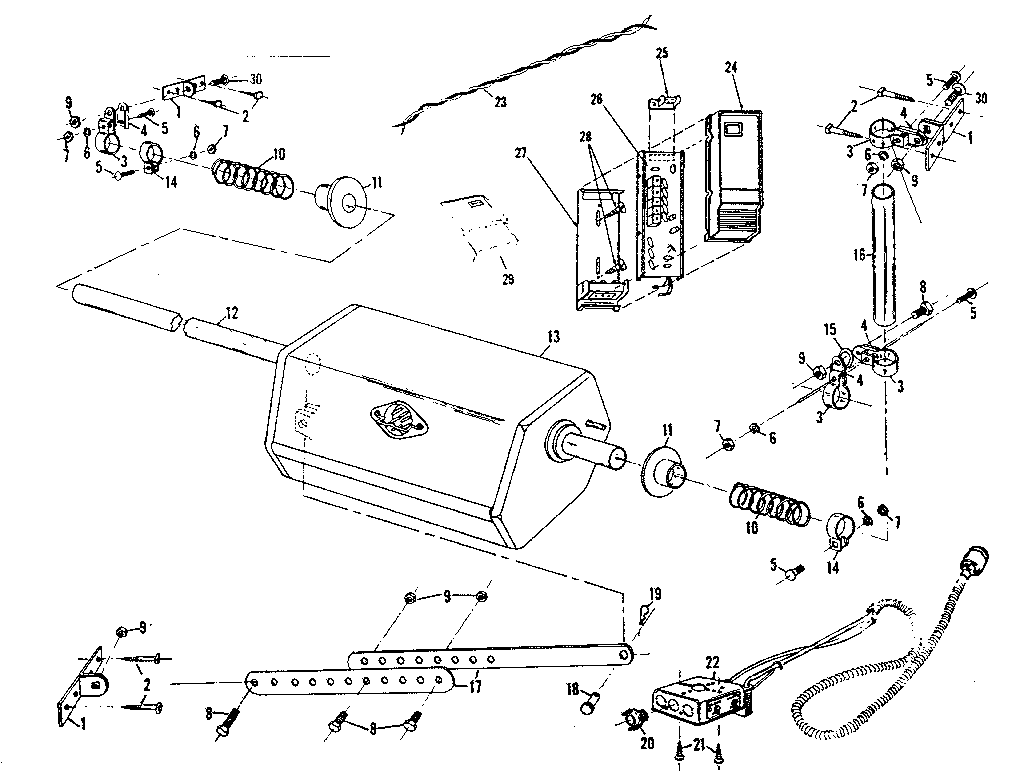 Craftsman 139658581 exterior view of operator diagram