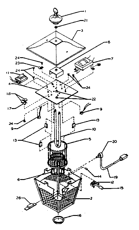 Flowtron CL-950 replacement parts diagram