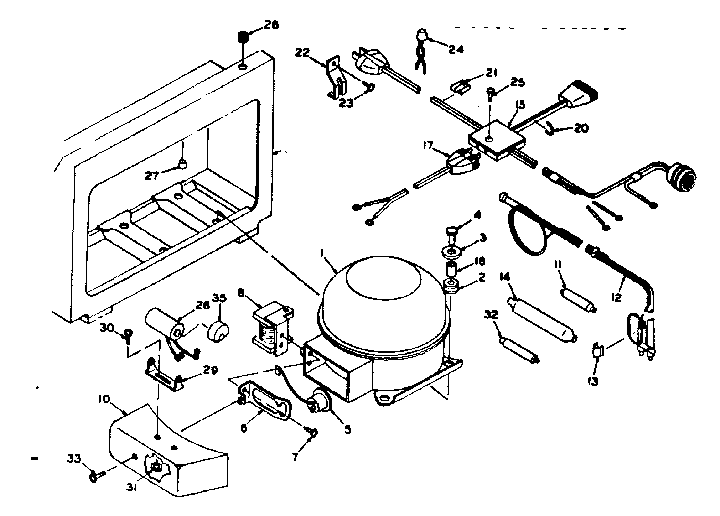 Kenmore 1986015211 unit parts diagram