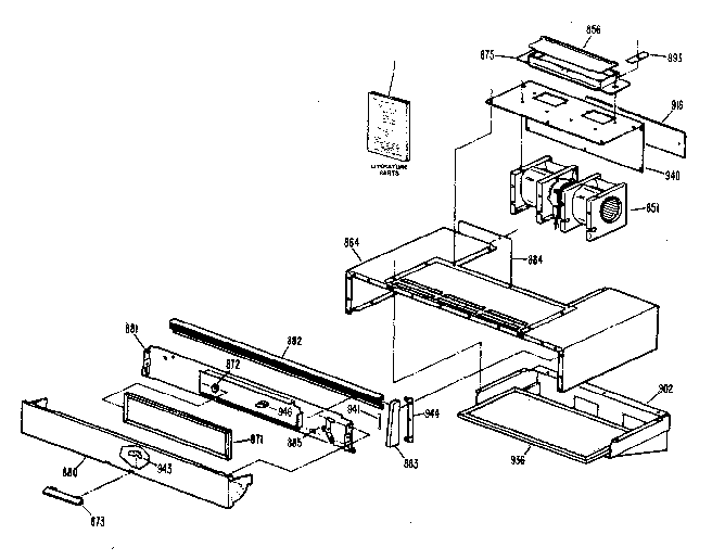 Kenmore 3639878810 hood parts diagram