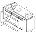 Kenmore 3639878810 upper oven cabinet parts diagram