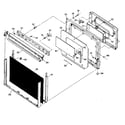 Kenmore 3639878810 lower oven door diagram