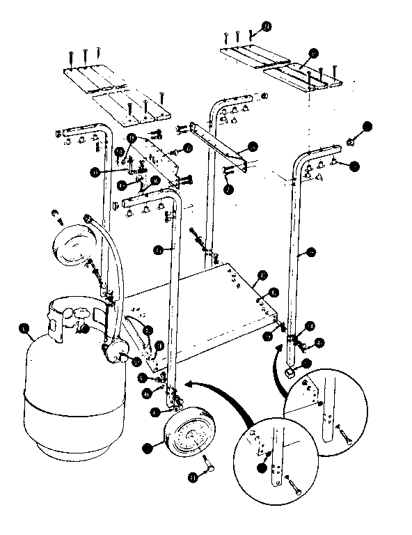 Kenmore 10451 cart section diagram