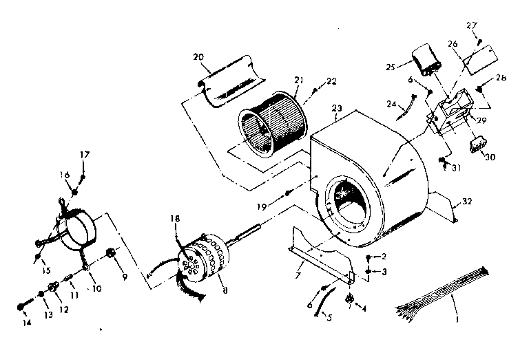 Kenmore 867767842 blower diagram