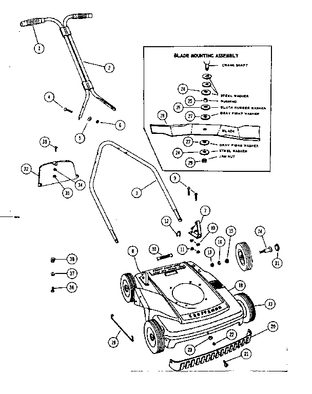 Craftsman 13181188R replacement parts diagram