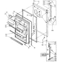 Kenmore 1068688870 refrigerator door diagram
