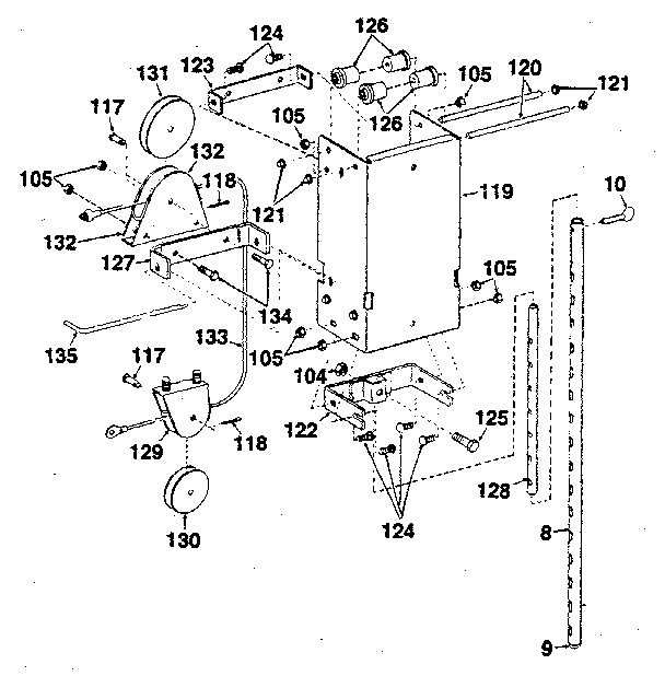 DP 15-3500A-WALL UNIT carriage assembly diagram