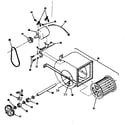 Kenmore 565614321 blower assembly diagram