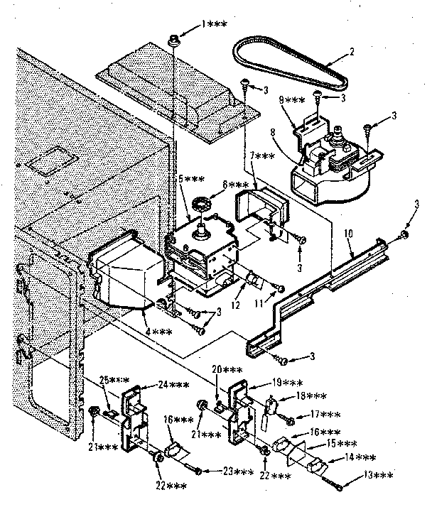 Kenmore 5648698510 switches and microwave parts diagram