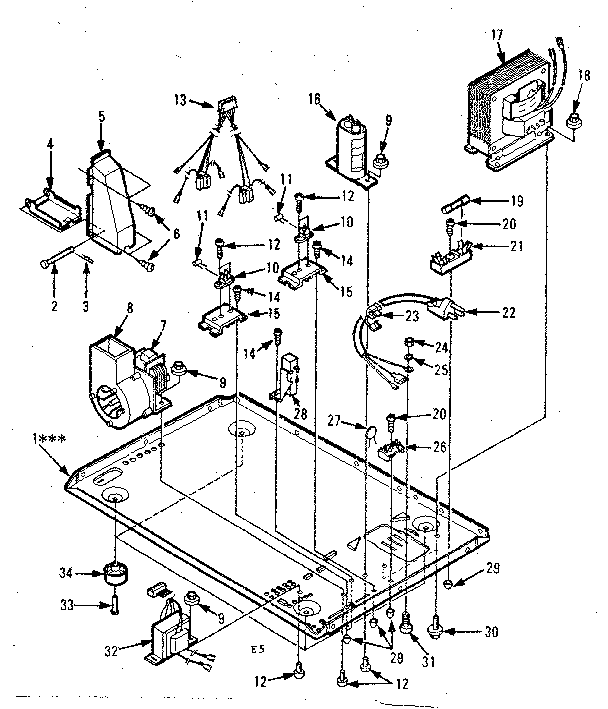 Kenmore 5648698510 microwave parts diagram