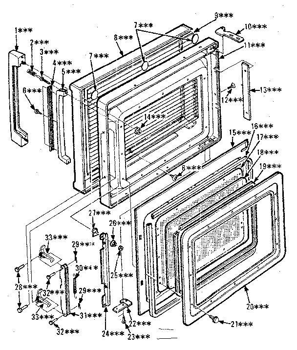 Kenmore 5648698510 door parts diagram