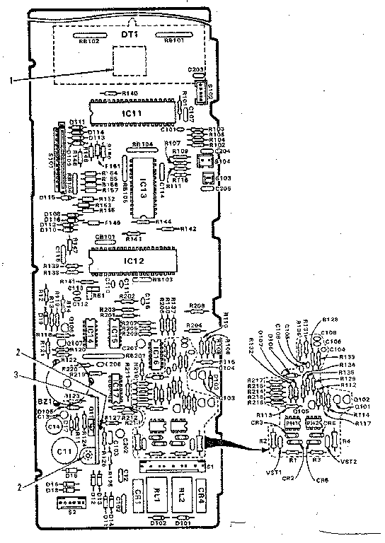 Kenmore 5648698510 power and control circuit board (part no. 12677)r diagram