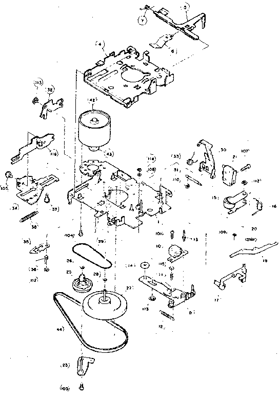 LXI 260505740 cabinet and chassis diagram