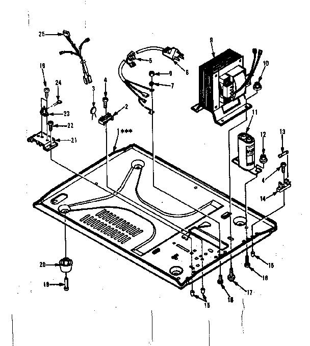 Kenmore 5648878430 microwave parts diagram