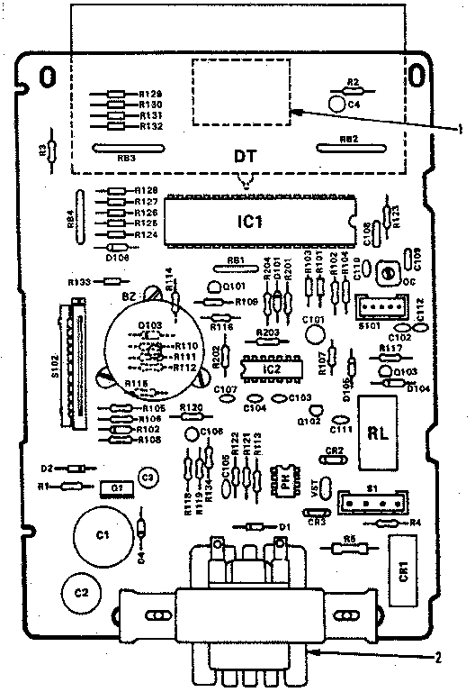 Kenmore 5648878430 power and control circuit board 12353r diagram