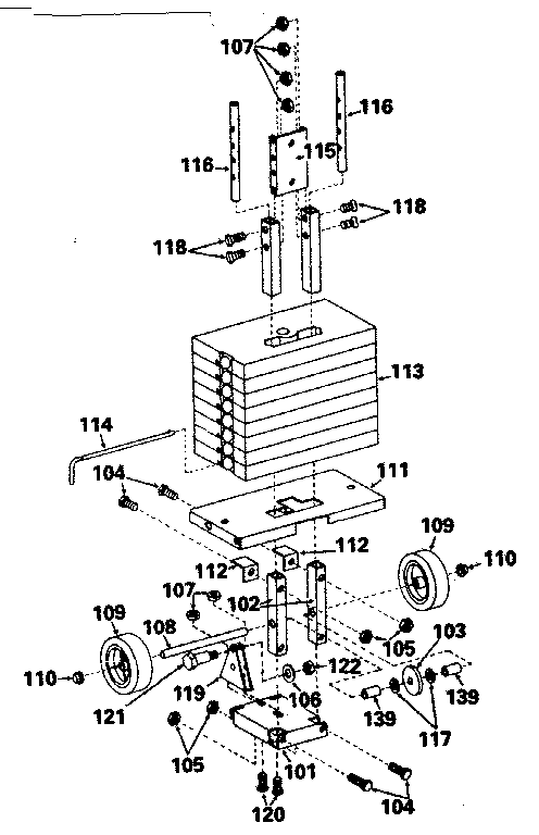 Lifestyler 156381 base assembly diagram