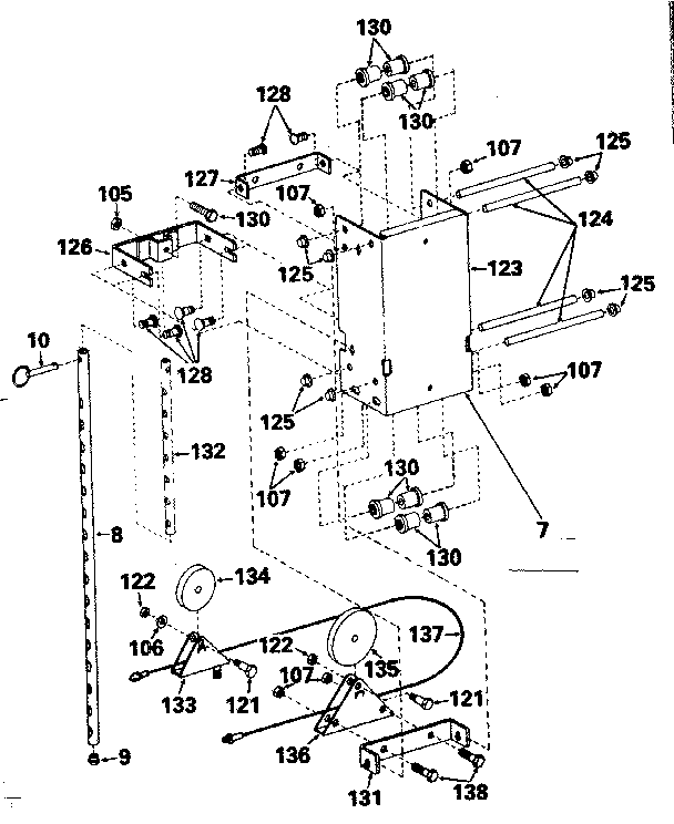 Lifestyler 156381 carriage assembly diagram