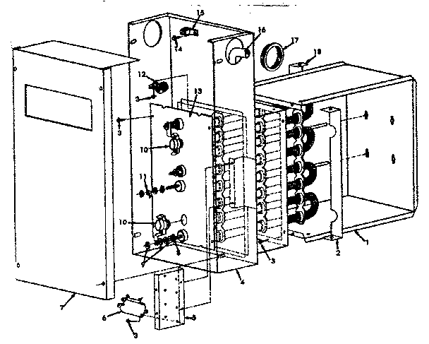 ICP NAXW002AH02 functional replacement parts diagram