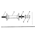 Sears 505451313 front hub parts diagram