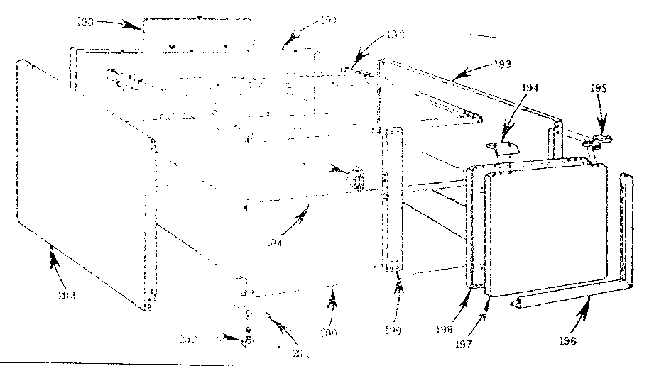 Kenmore 103796611 base cabinet-model 103.700400 diagram
