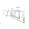 Kenmore 103796611 base cabinet-model 96654 diagram