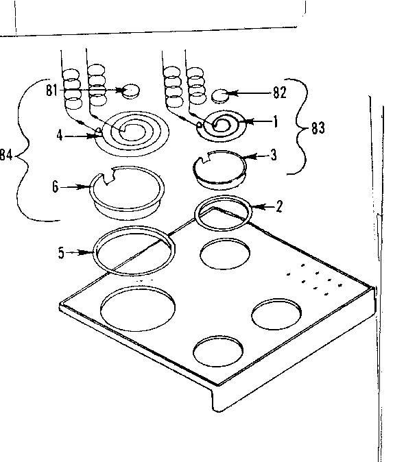 Kenmore 1199446440 cooktop diagram