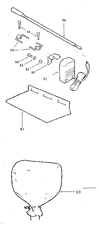 Kenmore 25822120 optional accessories diagram