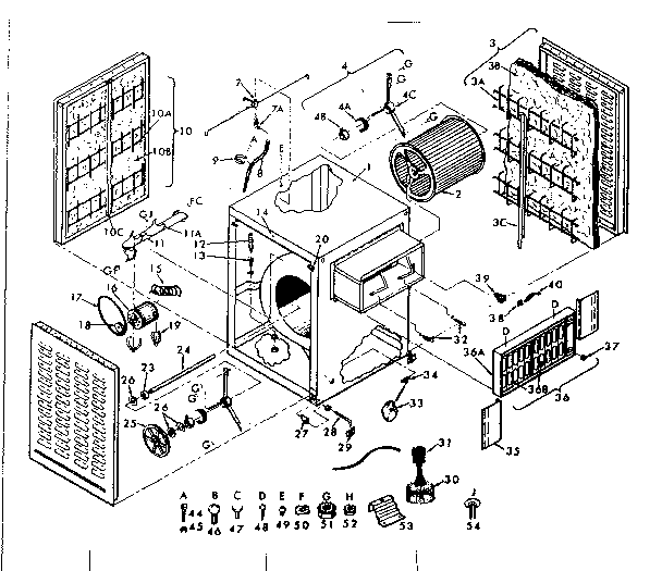 Kenmore 56561700 functional replacement parts diagram