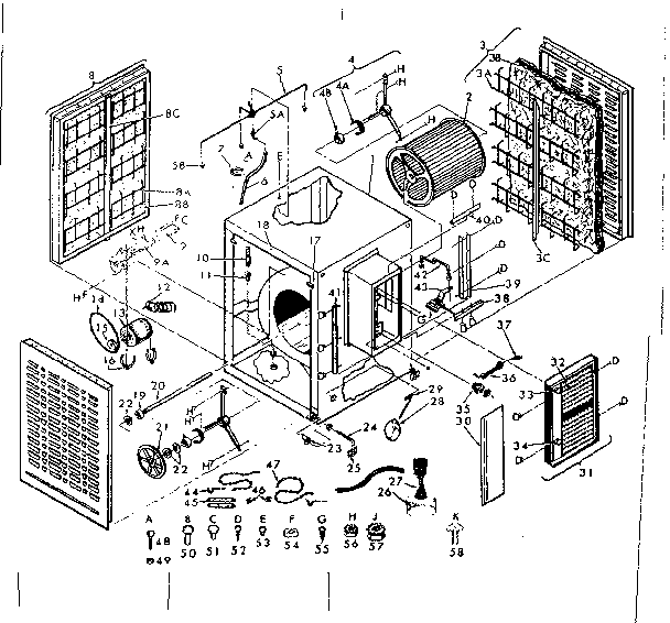 Kenmore 56561732 functional replacement parts diagram
