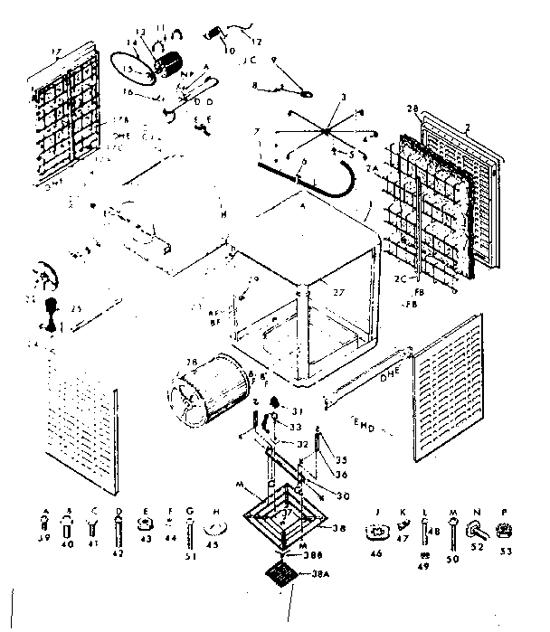 Kenmore 56561990 functional replacement parts diagram