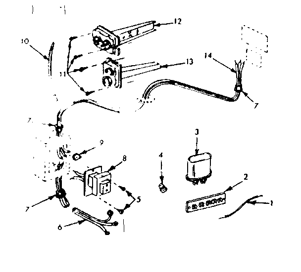 Kenmore 8676273 wiring and controls assembly diagram