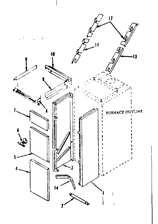 Kenmore 8676273 return air drop diagram