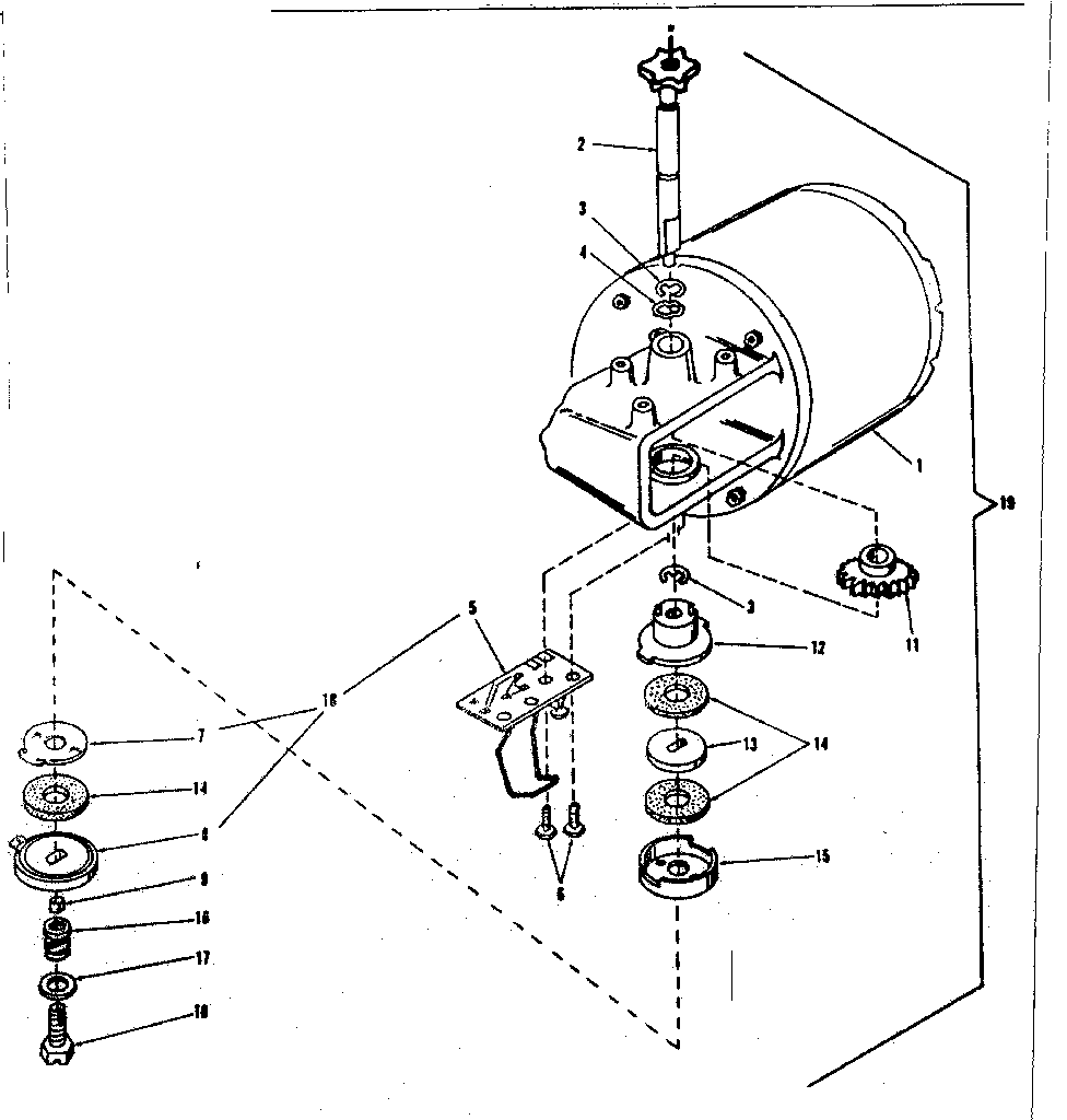 Craftsman 139656260 motor drive assembly-model no. 139.656260 diagram