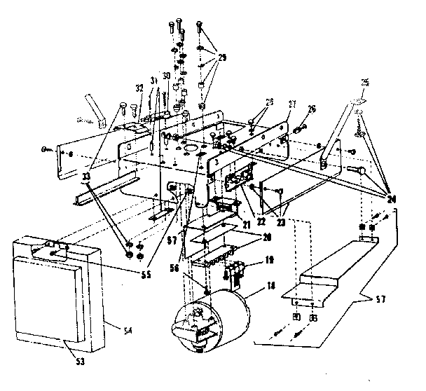 Craftsman 139656261 operator assembly-model no. 139.656261 diagram