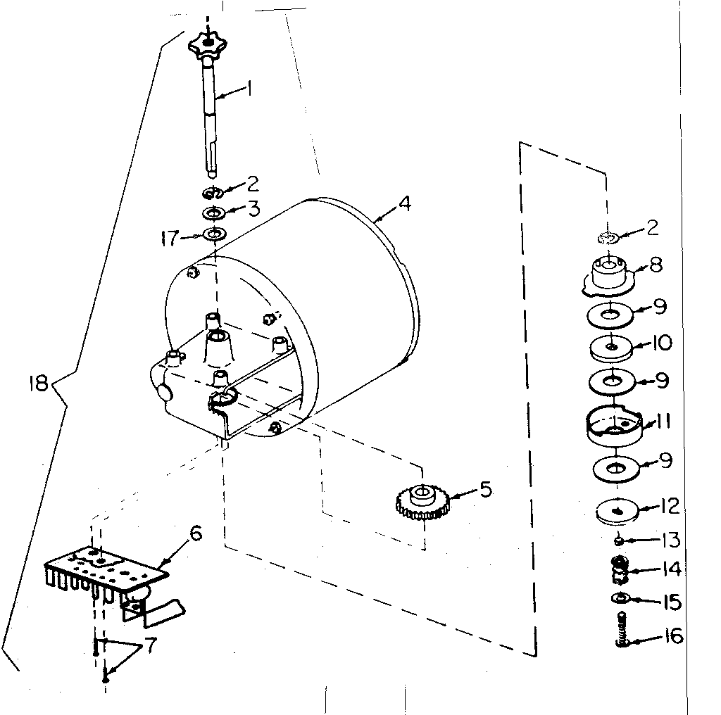 Craftsman 139656261 motor drive assembly-model no. 139.656261 diagram