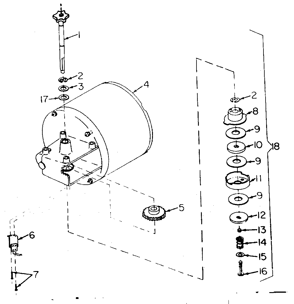 Craftsman 139656271 motor drive assembly-model no. 139.656271 diagram