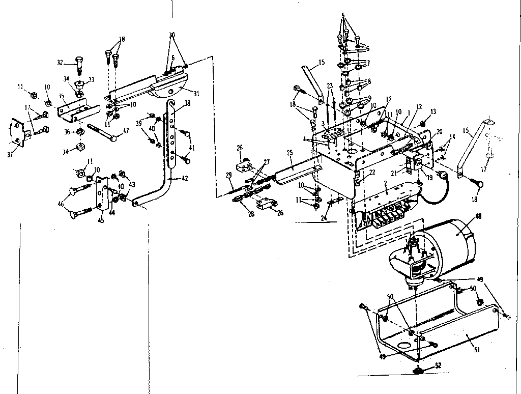 Craftsman 13967100 operator assembly-model no. 139.67100 diagram