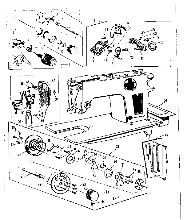 Kenmore 158504 tension assembly diagram