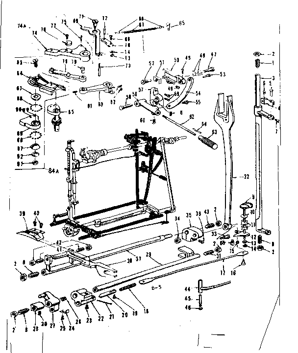 Kenmore 158504 feed regulator assembly diagram