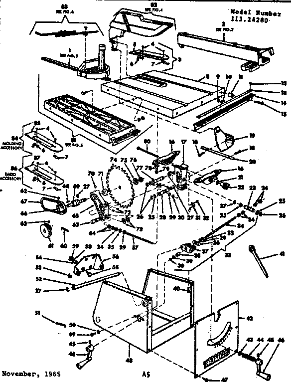Craftsman 11324280 unit breakdown diagram