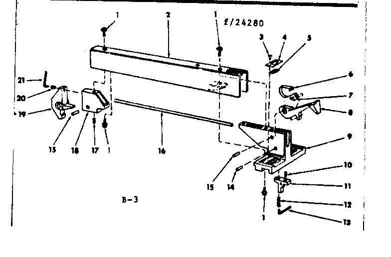 Craftsman 11324280 fence assembly diagram