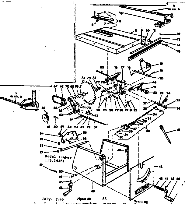 Craftsman 11324281 unit breakdown diagram