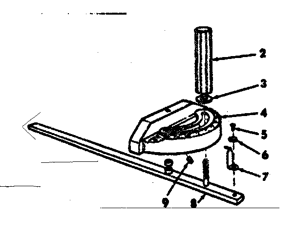 Craftsman 11324281 miter gauge assembly diagram